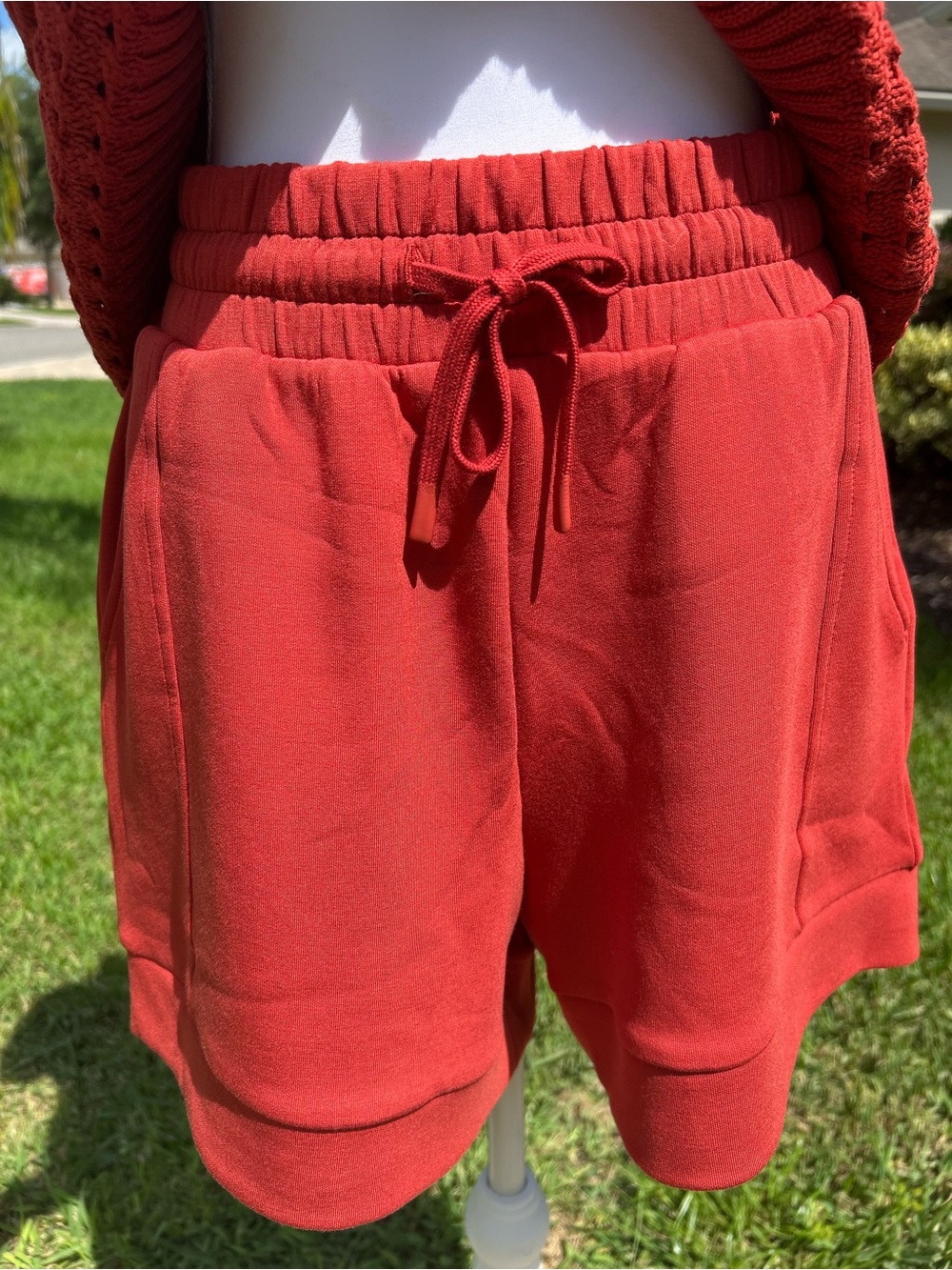 NWT🌷Varley Atrium Double Soft High Rise Drawstring Tie Waist Pull-On Shorts